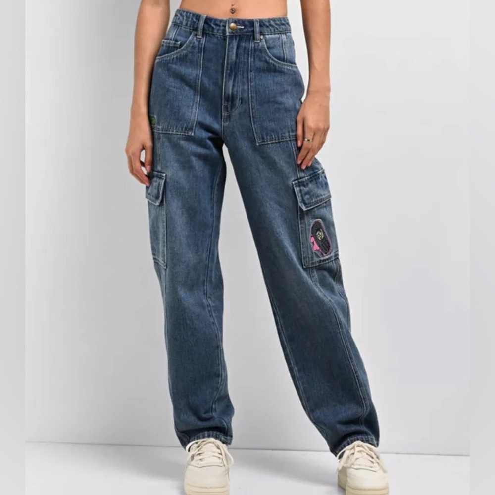 Empyre Blue Cargo Skate Jeans